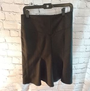 Diane Von Furstenburg Collins Black Career Skirt Size 10